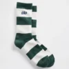 Rugby Stripe Logo Crew Socks