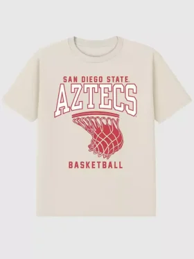 San Diego State University Basketball Hoop Graphic T-Shirt