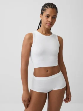 Seamless Rib Crop Tank Top