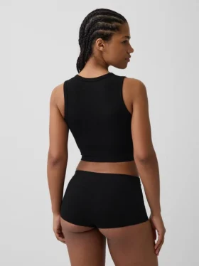 Seamless Rib Crop Tank Top
