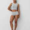 Seamless Rib Crop Tank Top