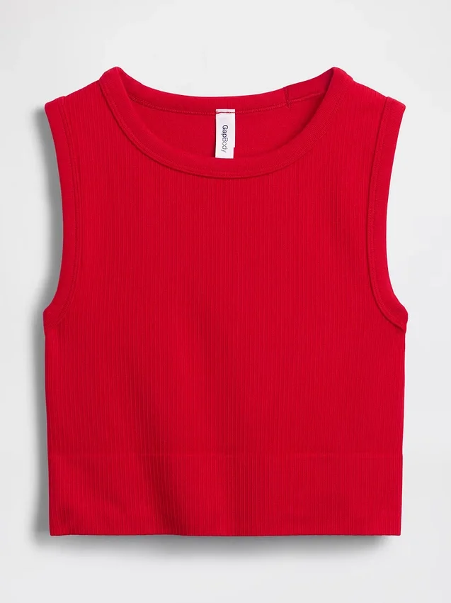 Seamless Rib Crop Tank Top