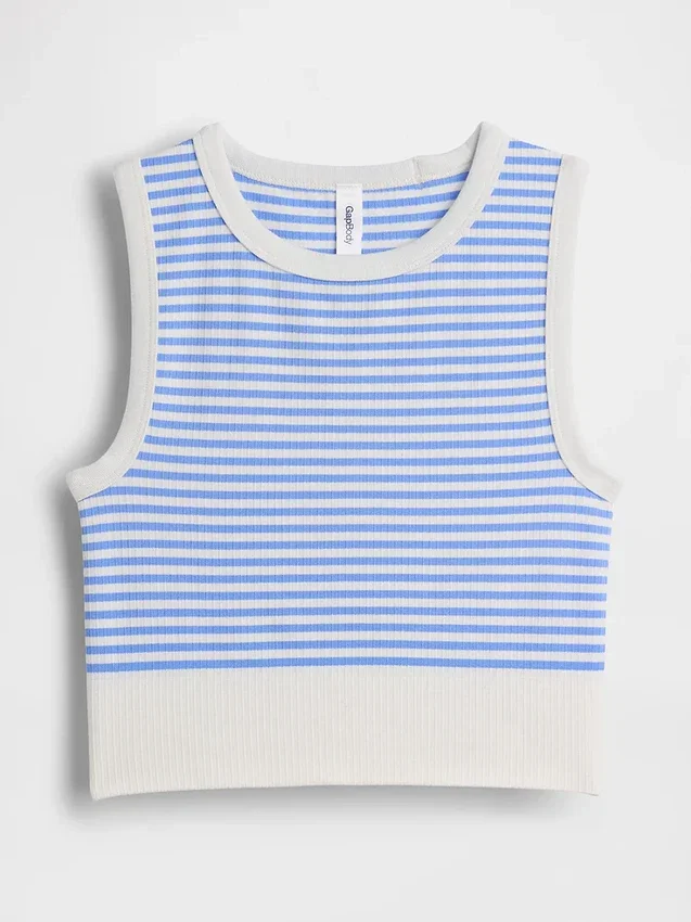 Seamless Rib Crop Tank Top