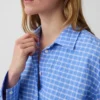 Seersucker Plaid Oversized Shirt