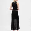 Sheer Maxi Sweater Skirt