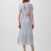 Sheer Midi Shirtdress
