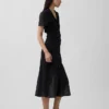 Sheer Midi Shirtdress