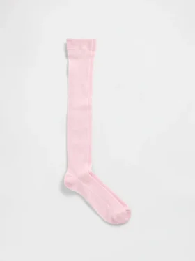Sheer Rib Knee-High Socks