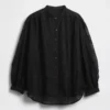 Sheer Voile Floral Shirt