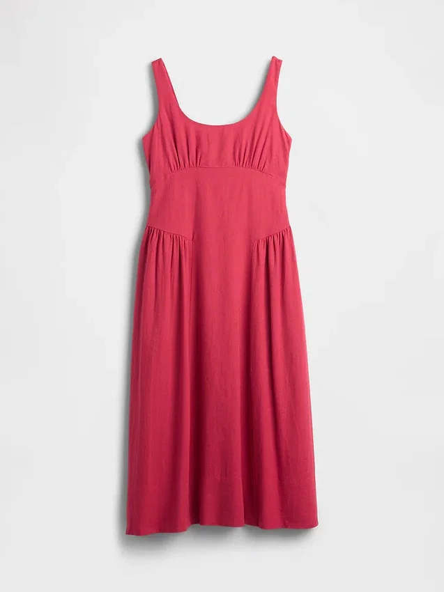 Shirred Maxi Dress