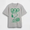 Snoopy Logo Relaxed Graphic T-Shirt