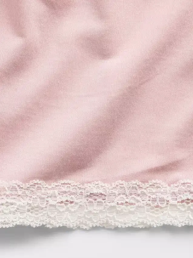 Softest Modal Lace-Trim Pj Shorts