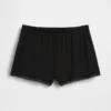 Softest Modal Lace-Trim Pj Shorts