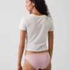 Softest Organic Stretch Cotton Lace-Trim Bikini
