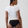 Softest Organic Stretch Cotton Lace-Trim Bikini