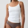 Softest Organic Stretch Cotton Lace-Trim Cheeky Hipster