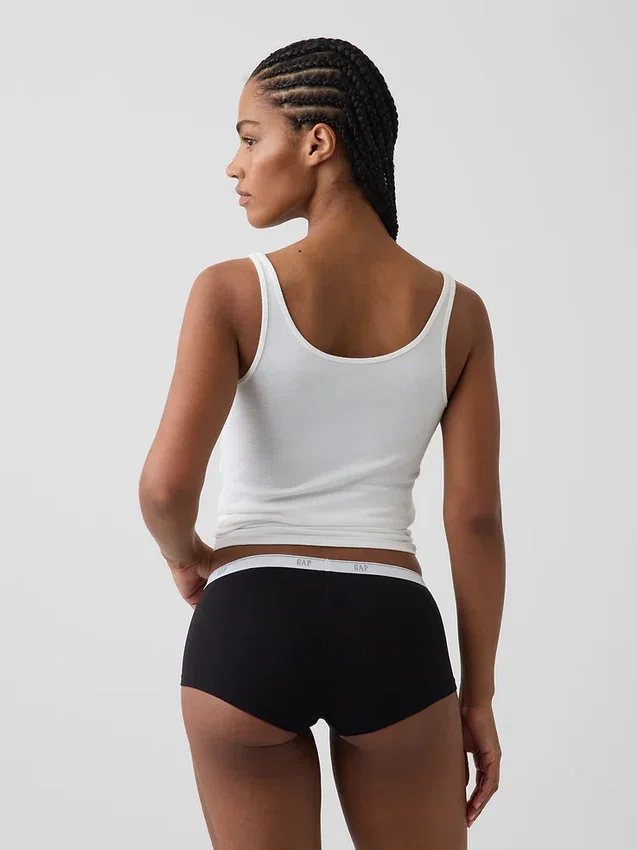 Softest Organic Stretch Cotton Logo Shorty