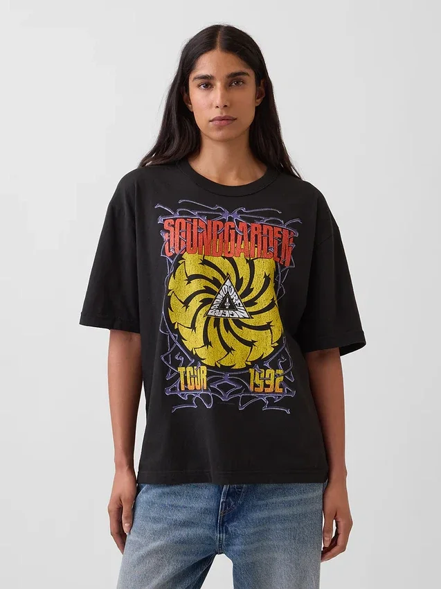 Soundgarden Heavyweight Crop Graphic T-Shirt