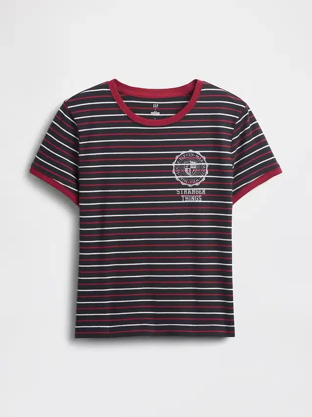 Stranger Things Organic Cotton Vintagesoft Crop T-Shirt