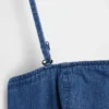 Strapless Denim Maxi Dress