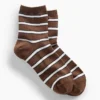 Stripe Half Crew Socks