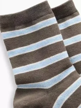 Stripe Half Crew Socks