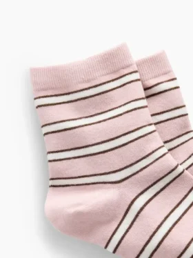 Stripe Half Crew Socks