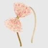 Sweet Wink Ditsy Floral Tulle Bow Headband