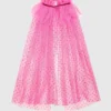 Sweet Wink Raspberry Rhinestone Cape