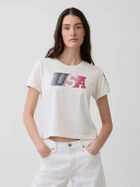 Team Usa Crop T-Shirt