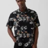 Textured Linen-Cotton Shirt