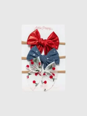 The Cherry Headband Bow Set