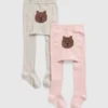 Toddler Bear Tights (2-Pack)