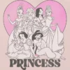 Toddler Disney Princess Heart Graphic T-Shirt