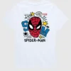 Toddler Marvel Scribbled Spider-Man Short Sleeve Graphic Tee