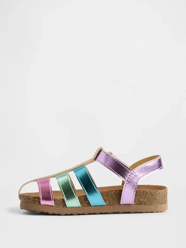 Toddler Metallic Fisherman Sandals