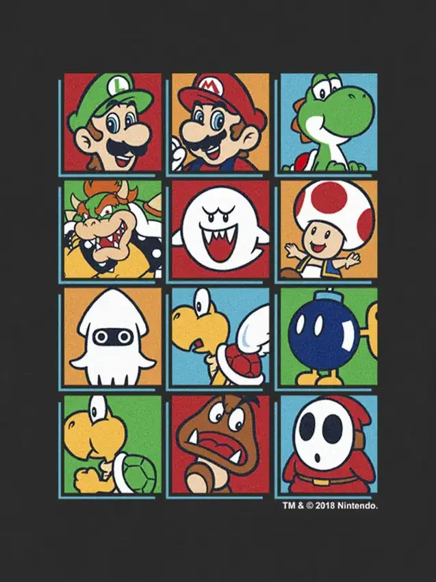 Toddler Nintendo Character Box up Graphic T-Shirt