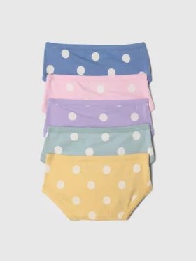 Toddler Organic Stretch Cotton Bikini Briefs (5-Pack)
