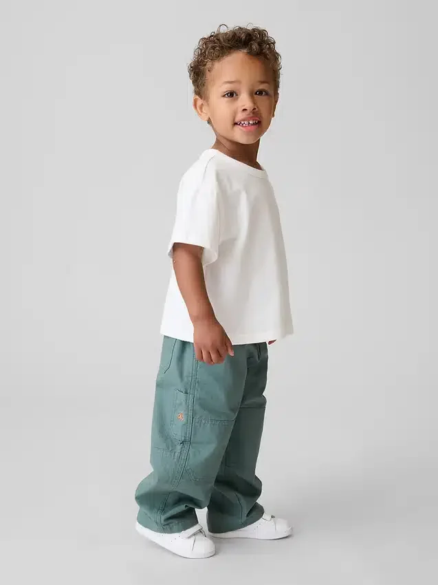 Toddler Pull-On Baggy Double-Knee Carpenter Pants