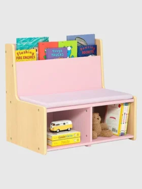 Toddler Reading Nook with Padded Bench