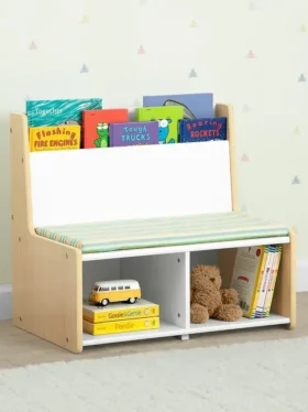 Toddler Reading Nook with Padded Bench