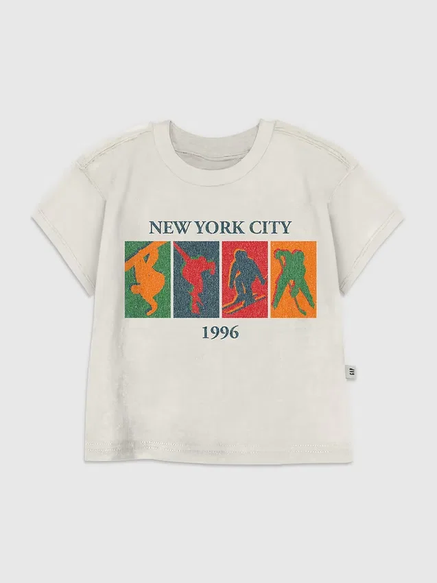 Toddler Winter Sports Vintage Graphic T-Shirt