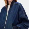 Ultrasoft Denim Bomber Jacket