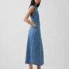 Ultrasoft Denim Maxi Shirtdress