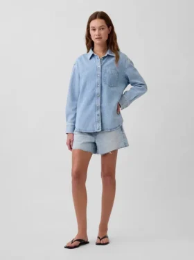 Ultrasoft Denim Oversized Shirt