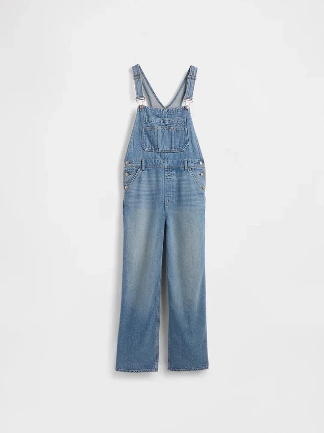 Ultrasoft Denim Relaxed Overalls