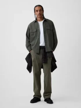 Ultrasoft Denim Relaxed Utility Shirt