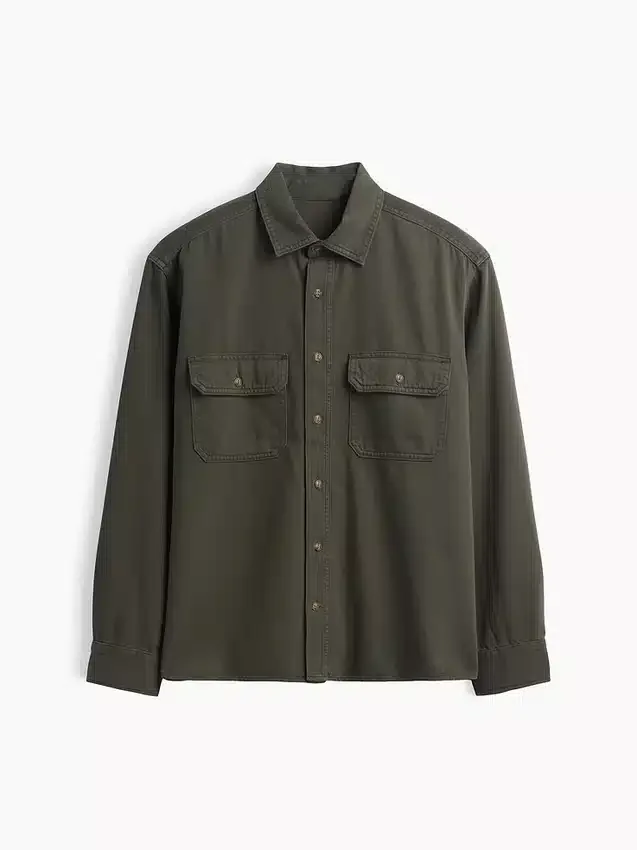 Ultrasoft Denim Relaxed Utility Shirt