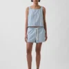 Ultrasoft Denim Stripe Easy Shorts