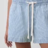 Ultrasoft Denim Stripe Easy Shorts